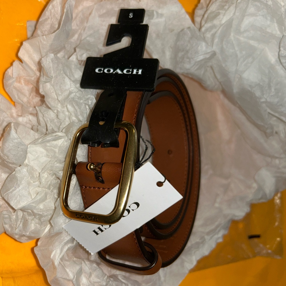 NWT Coach Brown Leather Belt